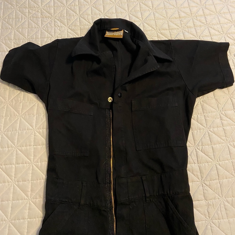 Big Bud Press Black Short Sleeve Jumpsuit Size Small